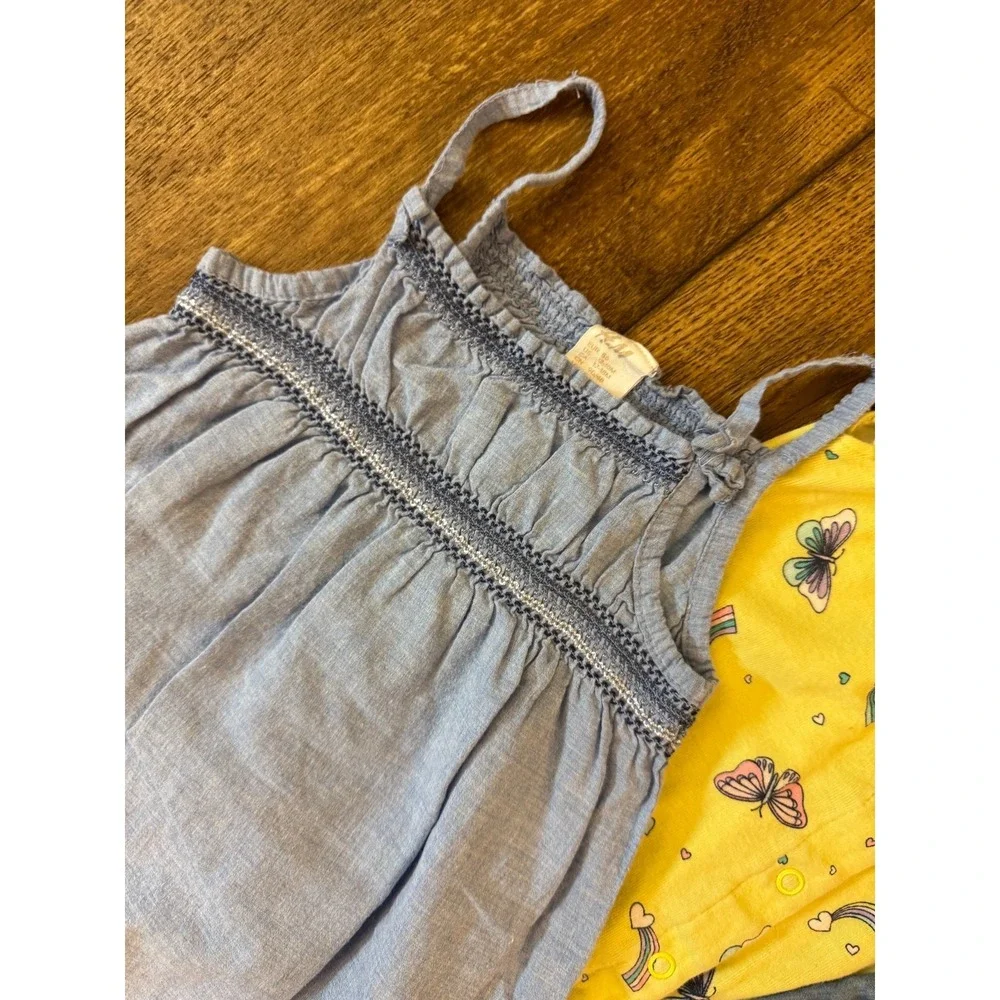 Baby Summer Rompers Girls 12 Months Clothes Outfits Lot Bundle Toddler Butterfly